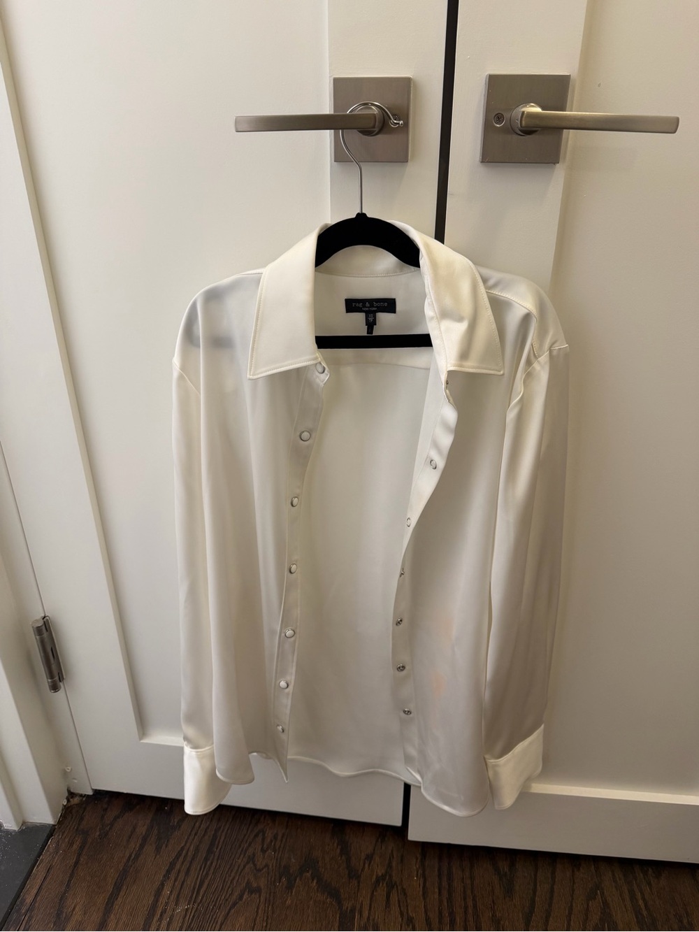 Rag&Bone White Silk Blouse